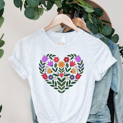 Floral Heart Unisex T-Shirt