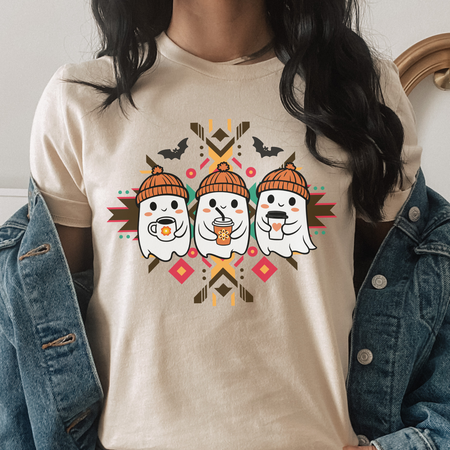 ghost halloween shirt, indigenous halloween shirt, indigenous coffee shirt, ghost coffee shirt, floral ghost shirt, fall coffee shirt, cute halloween shirt, spooky season shirt, cozy fall shirt, pumpkin patch outfit, coffee lover shirt, autumn graphic tee, indigenous inspired apparel, geometric indigenous art shirt, fall aesthetic shirt, teacher fall shirt, halloween ghost tee, cute spooky shirt, thanksgiving outfit, cozy autumn apparel, boho halloween shirt, ghost lover gift, fall festival shirt, coffee ad