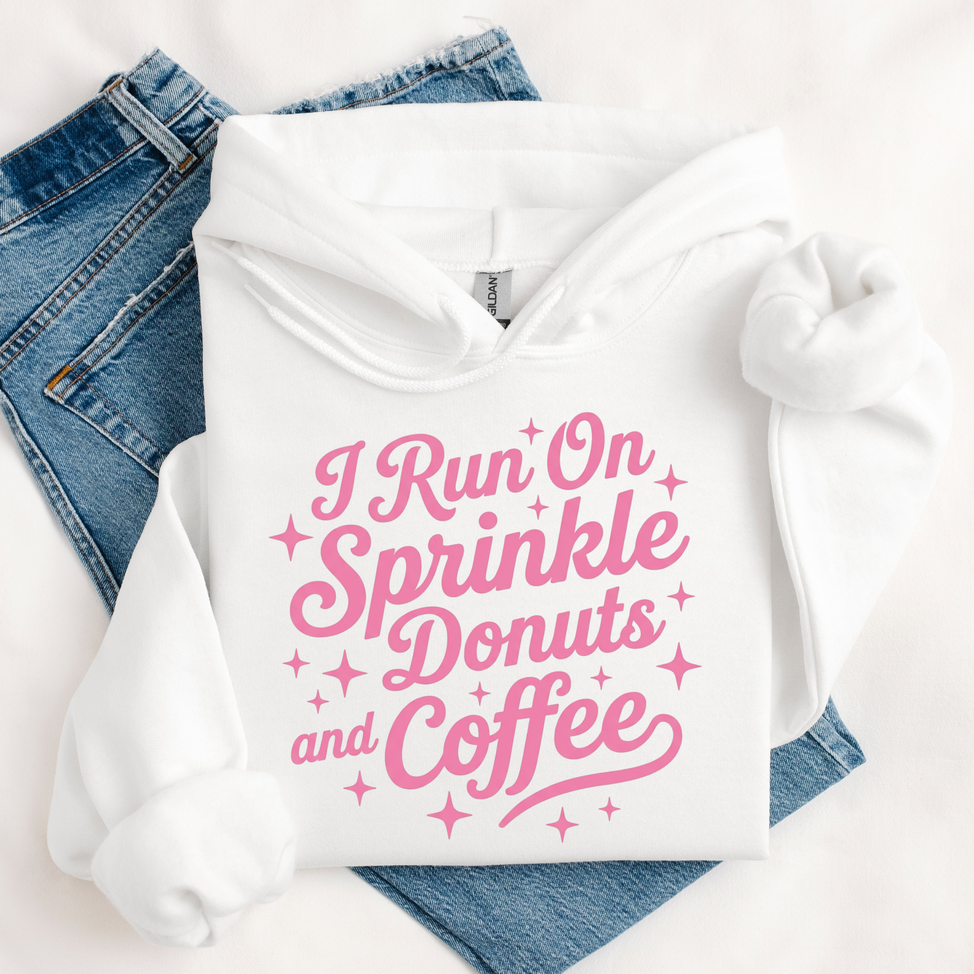 I run on sprinkle donuts and donuts hoodie