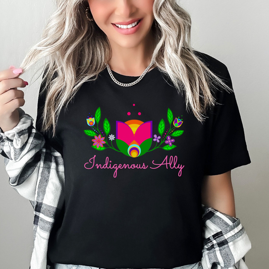 Indigenous ally shirt, allyship shirt, Indigenous support tee, Indigenous awareness shirt, unisex graphic tee, solidarity shirt, advocacy apparel, truth and reconciliation, Indigenous rights, support Indigenous communities, statement tee