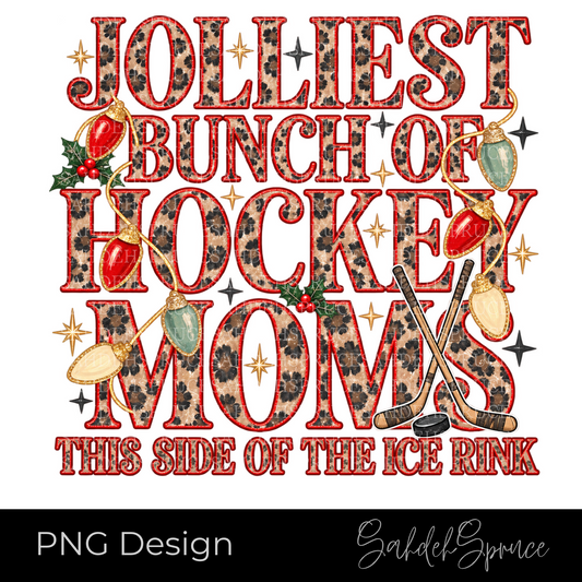 Christmas Hockey Mom PNG, Jolliest Bunch PNG, Leopard Print Hockey PNG, Hockey Mom Christmas, Christmas Lights PNG, Hockey Mom Digital File, Christmas DTF PNG, Hockey Mom Shirt Design, Hockey Mom Sweatshirt, Hockey Christmas Design, Leopard Christmas PNG, Hockey Team Mom Gift, Vintage Hockey Mom PNG, Hockey Holiday PNG, Christmas Hockey Shirt