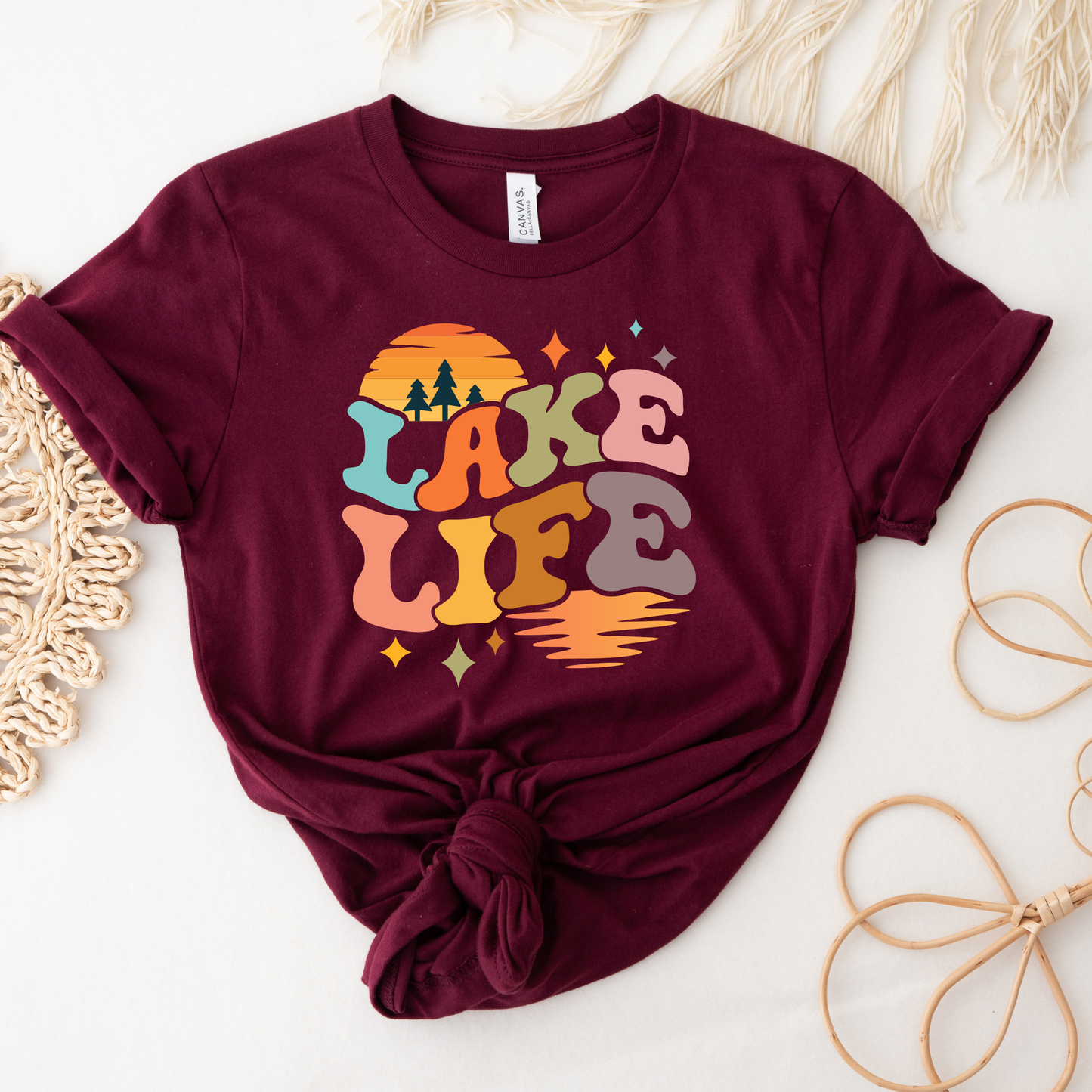 lake life shirt, lake life tee, retro lake graphic shirt, sunset lake shirt, boating shirt, lake lover apparel, summer lake tee, unisex lake life clothing, lake house gift, fishing shirt, cottage lake outfit, lake vacation tee, boater shirt, lakeside apparel, retro sunset graphic tee