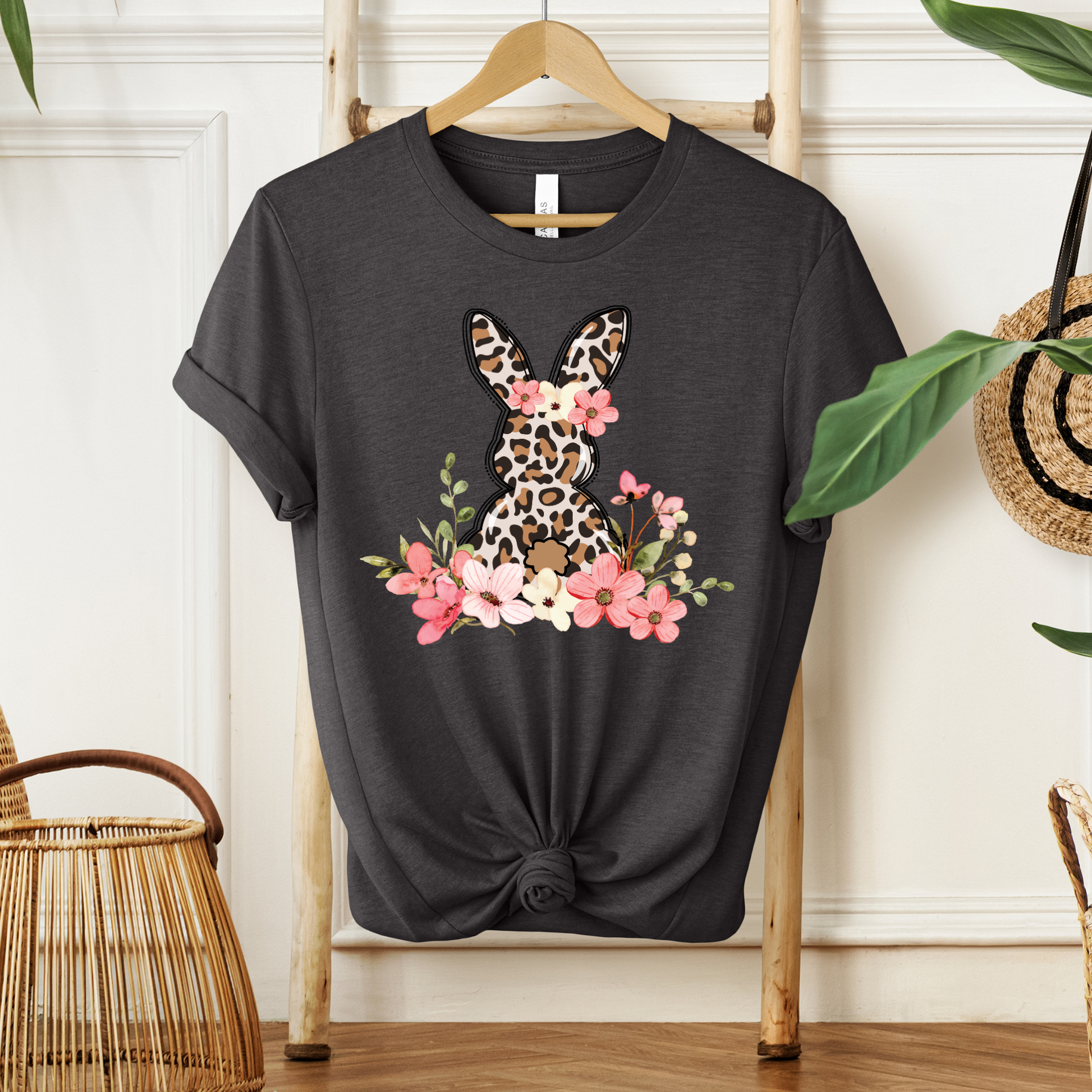 leopard pink easter shirt, pink easter bunny graphic tee, leopard carrot bunny shirt, cute easter leopard apparel, womens pink easter t-shirt, kids easter bunny shirt, family matching easter tops, gold accent easter bunny design, leopard print carrot graphic, unisex spring holiday tee, sahdeh spruce easter shirt