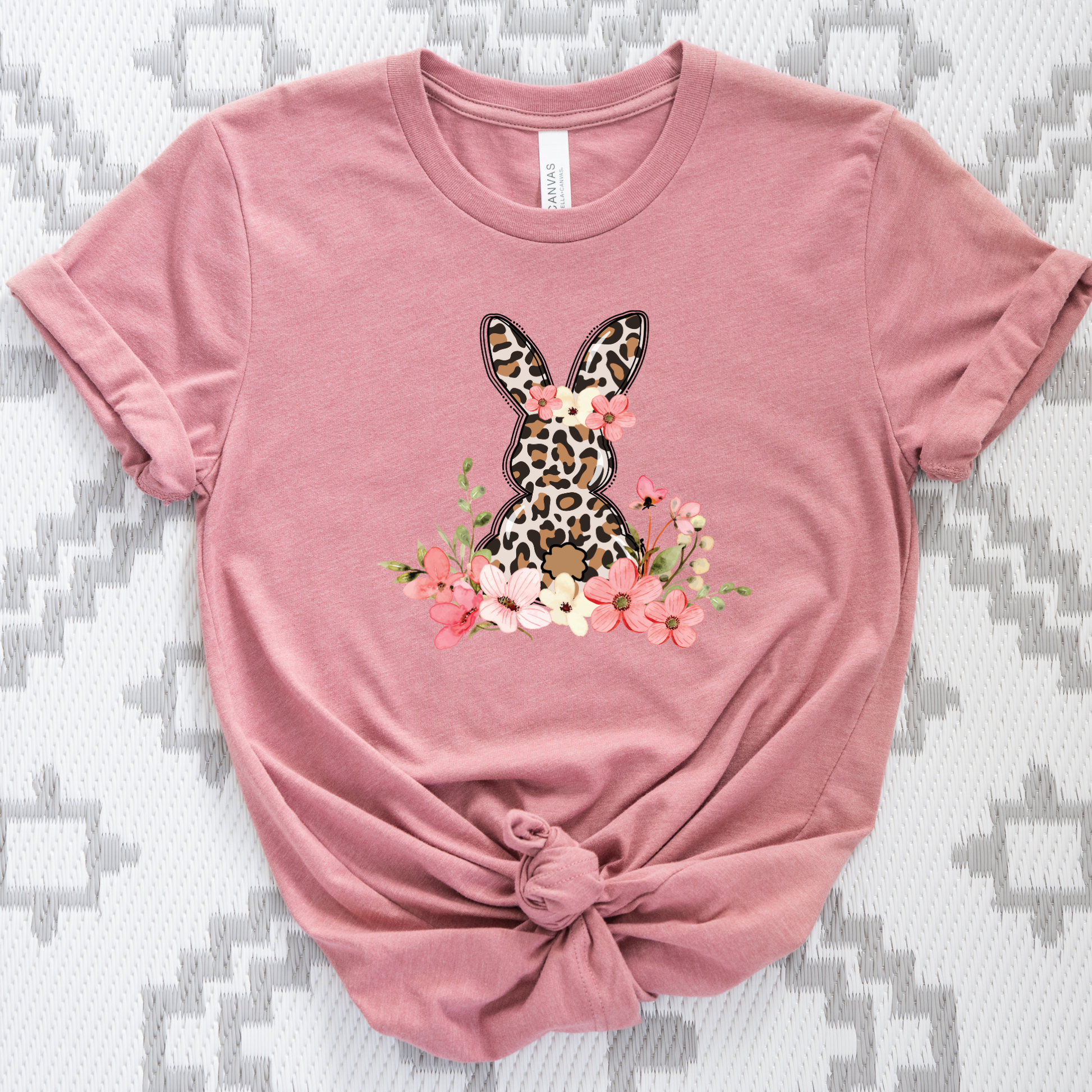 leopard pink easter shirt, pink easter bunny graphic tee, leopard carrot bunny shirt, cute easter leopard apparel, womens pink easter t-shirt, kids easter bunny shirt, family matching easter tops, gold accent easter bunny design, leopard print carrot graphic, unisex spring holiday tee, sahdeh spruce easter shirt