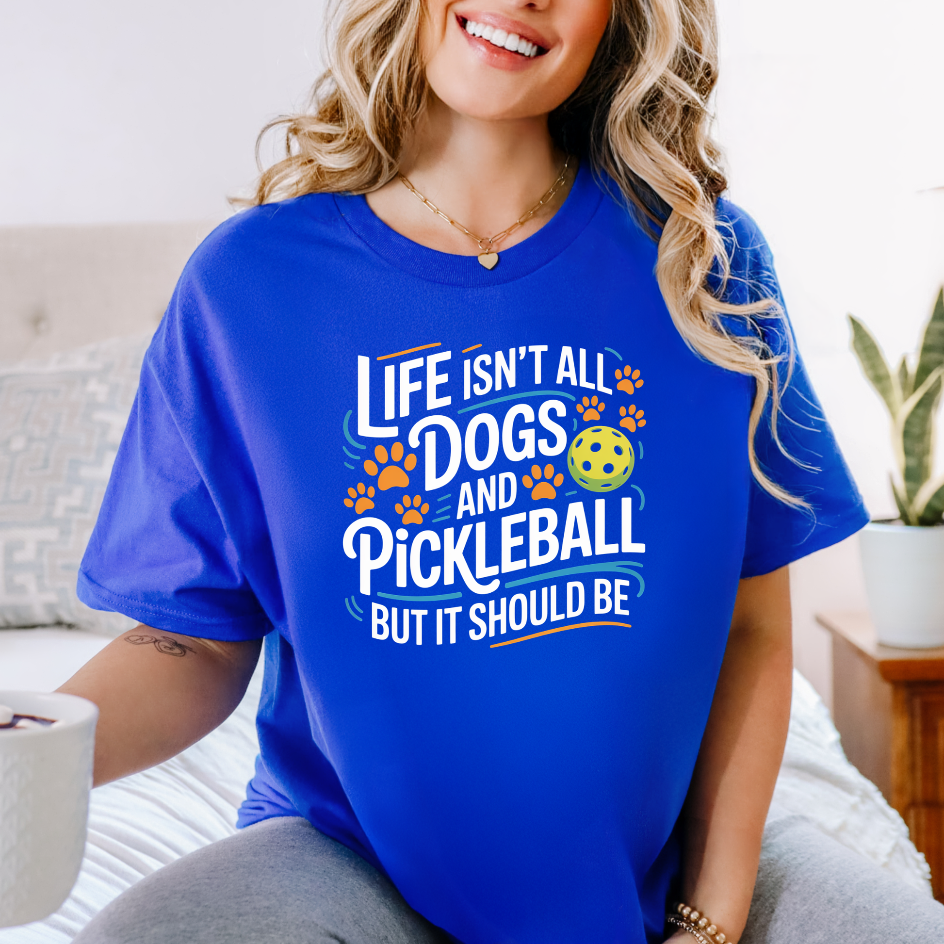 Life Isn’t All Dogs and Pickleball But It Should Be shirt, funny pickleball and dog lover graphic tee, unisex casual t-shirt design, pickleball shirt, dog lover shirt, funny pickleball tee, pickleball gift, dog mom shirt, dog dad shirt, sports graphic tee, pickleball outfit, cute dog shirt, funny dog shirt, pickleball apparel, unisex graphic tee, casual funny shirt