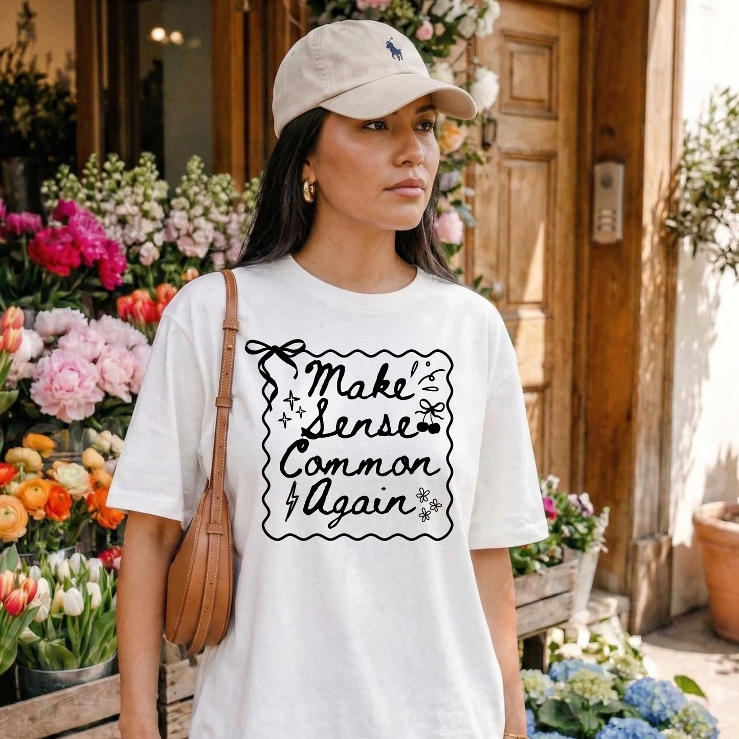Make Sense Common Again shirt with hand-drawn doodle style text on a unisex graphic tee. make sense common again, funny quote shirt, sarcastic tee, doodle shirt, unisex graphic tee, humorous apparel, witty shirt, statement tee, casual funny shirt, everyday graphic tee, gift idea shirt, sarcastic quote tee, playful t shirt, funny unisex shirt, creative quote shirt. canadian shop funny shirt