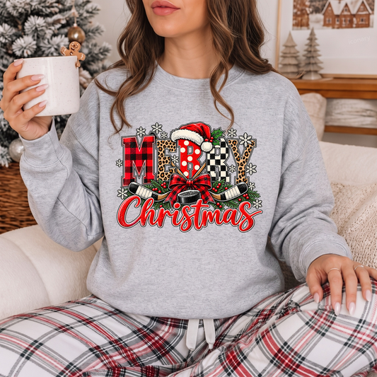 Merry Christmas Hockey Sweatshirt, Hockey Christmas Crewneck, Hockey Mom Christmas Sweater, Hockey Dad Christmas Gift, Vintage Hockey Christmas, Christmas Hockey Sweatshirt, Hockey Mom Crewneck, Hockey Christmas Gift, Festive Hockey Apparel, Hockey Season Sweatshirt, Hockey Tournament Outfit, Hockey Family Christmas, Retro Christmas Hockey, Hockey Lover Gift, Christmas Hockey Mom, Hockey Team Christmas, Cozy Hockey Sweatshirt, Hockey Holiday Crewneck, Canadian Hockey Christmas