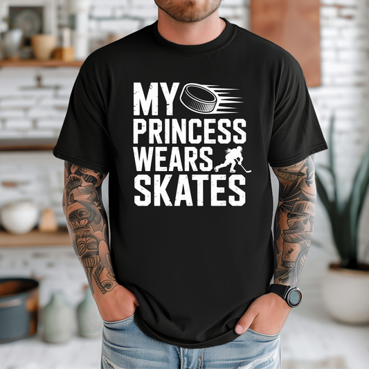 Hockey Dad, Girl Hockey Dad, Hockey Girl Dad, My Princess Wears Skates, Hockey Dad Shirt, Hockey T Shirt, Girls Hockey, Hockey Parent, Proud Hockey Dad, Hockey Family, Hockey Season, Rink Dad, Hockey Gift for Dad, Fathers Day Gift, Sports Dad, Hockey Tournament, Canadian Hockey, Dad Shirt, Hockey Apparel, Hockey Life