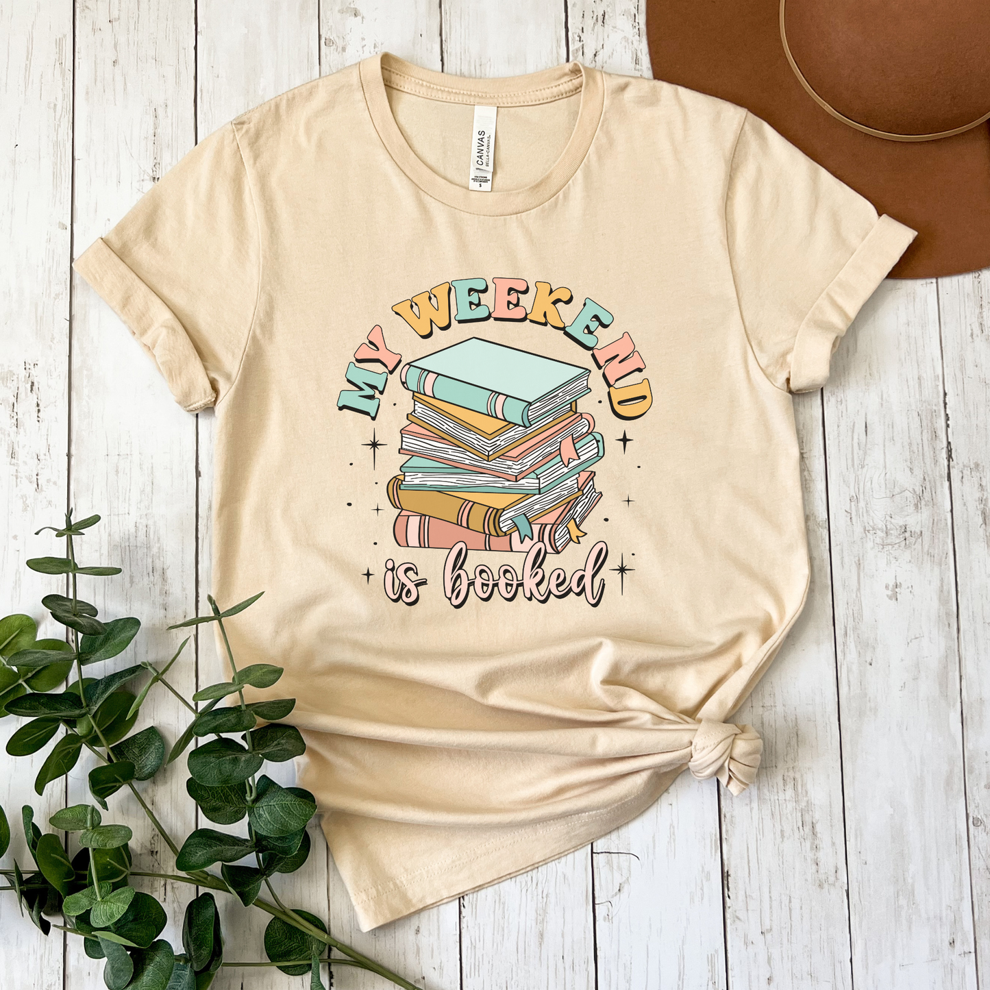 My Weekend Is Booked Shirt, Book Lover Shirt, Reader Shirt, Bookworm Shirt, Reading Shirt, Bibliophile Shirt, Library Shirt, Librarian Gift, Teacher Shirt, Book Club Shirt, Cozy Reader Tee, Bookish Apparel, Reading Graphic Tee, Cute Book Shirt, TBR Shirt, Literary Gift, Bookstore Shirt, Reader Gift, Pastel Book Shirt, Book Lover Gift