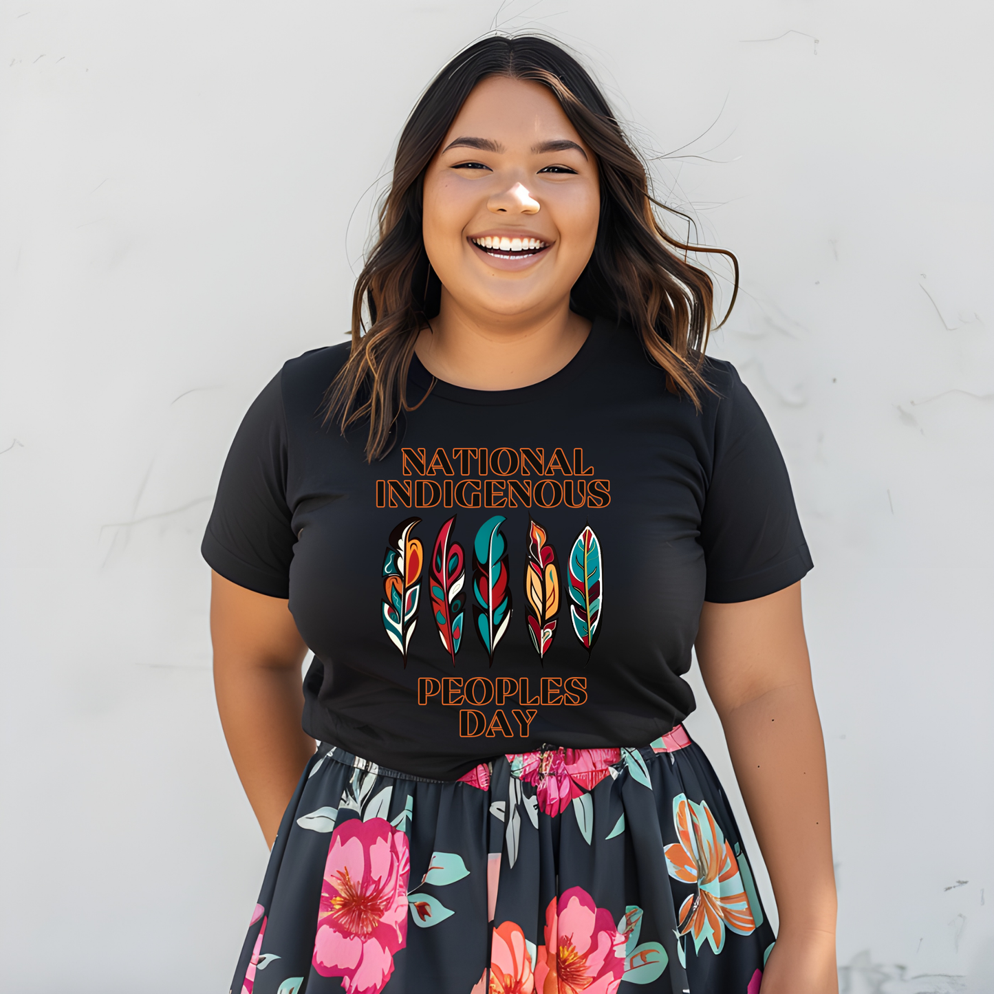 National Indigenous Peoples Day unisex t-shirt with feather graphic design on a comfortable everyday tee. National Indigenous Peoples Day shirt, Indigenous pride tee, feather shirt, unisex graphic tee, Indigenous apparel, cultural pride shirt, meaningful graphic tee, Indigenous celebration shirt, everyday unisex shirt, heritage clothing, awareness shirt, gift for Indigenous peoples day, feather design tee, casual cultural shirt, Indigenous day apparel, Indigenous history month shirt, Indigenous owned 