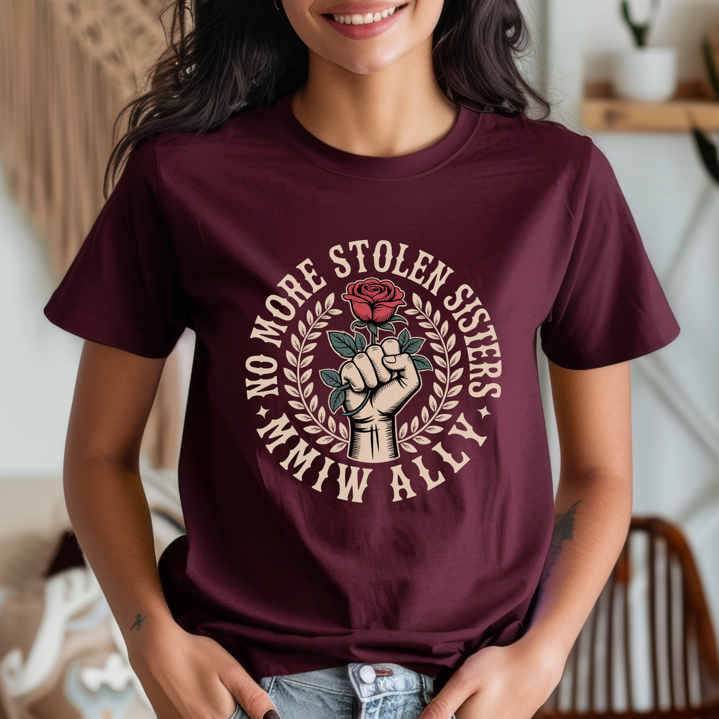 No More Stolen Sisters MMIW Ally  Unisex T-Shirt