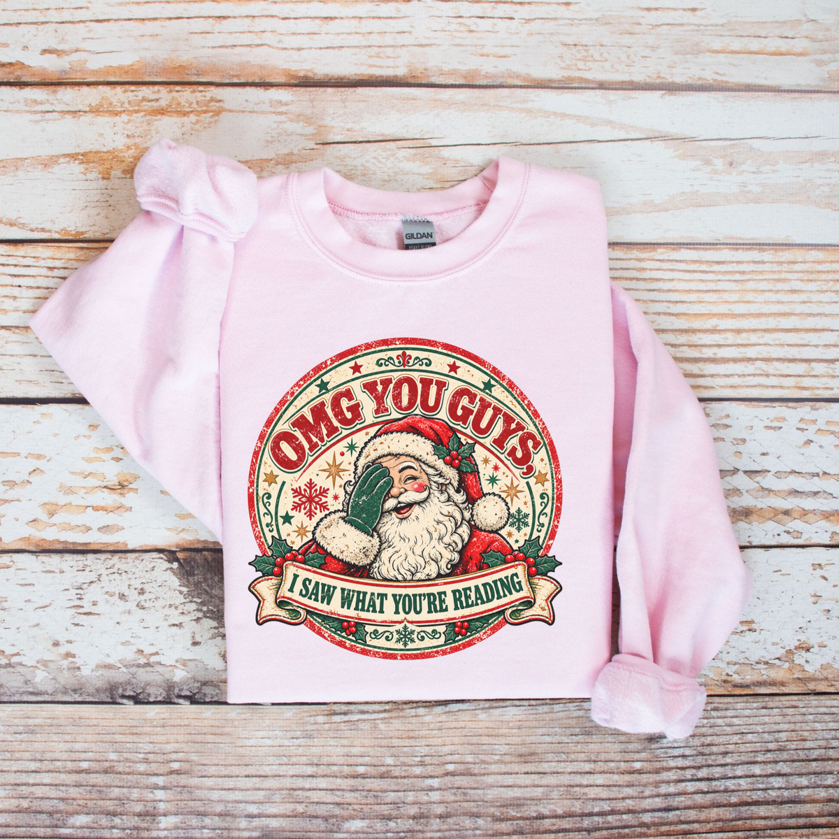 OMG You Guys Sweatshirt, I Saw What You're Reading, Funny Santa Sweatshirt, Christmas Book Lover Sweatshirt, Bookish Christmas Sweater, Spicy Book Lover Gift, BookTok Christmas Sweatshirt, Romance Reader Sweatshirt, Vintage Santa Crewneck, Funny Christmas Sweatshirt, Retro Christmas Sweater, Bookworm Christmas Gift, Librarian Christmas Sweatshirt, Book Club Christmas, Reading Christmas Sweater, Santa Reading Shirt, Cozy Book Lover Sweatshirt, Bookish Holiday Apparel, Christmas Gift for Readers