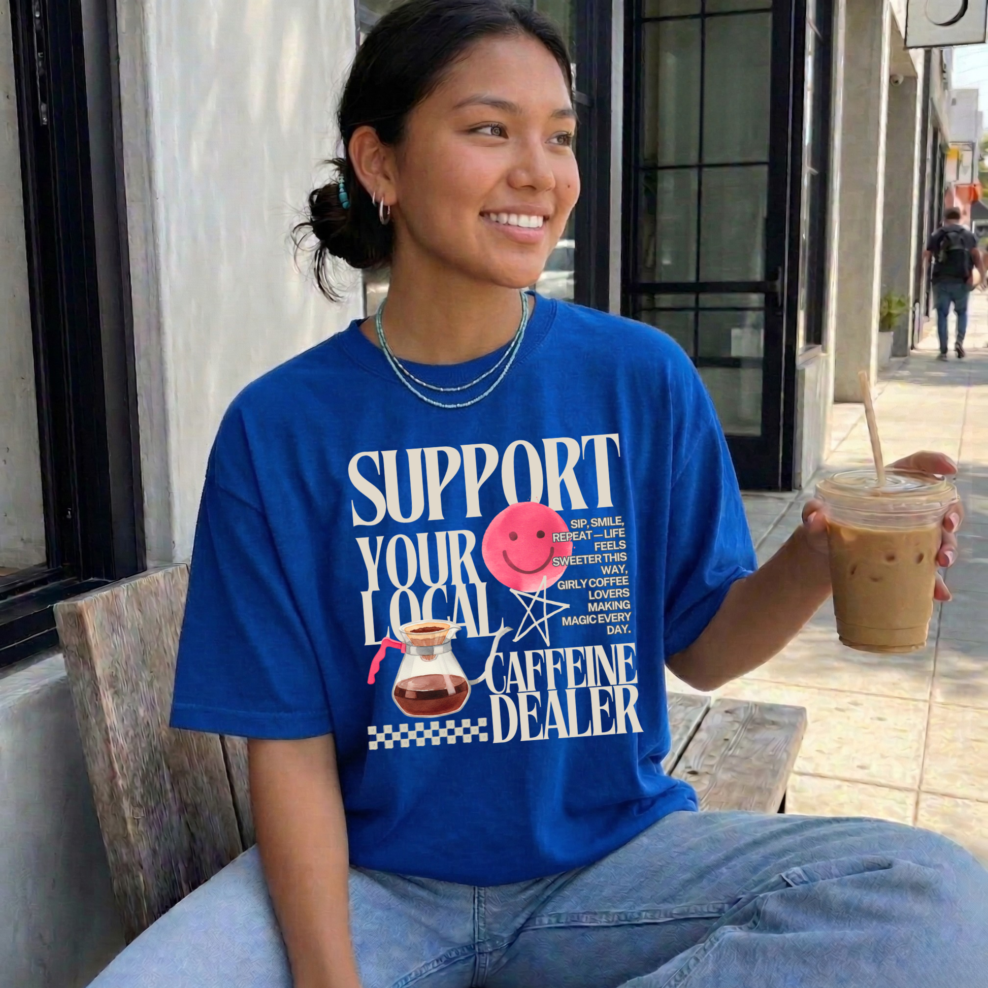 coffee shirt, caffeine dealer shirt, funny coffee tee, coffee lover gift, barista shirt, espresso lover, coffee humor shirt, caffeine addict tee, funny graphic tee, coffee quote shirt, gift for coffee lover, unisex coffee shirt, trendy coffee apparel
