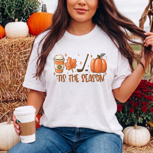 Hockey Mom Shirt, Hockey Shirt, Hockey Mom, Fall Hockey Shirt, Tis The Season Shirt, Hockey Season Shirt, Pumpkin Hockey Shirt, Pumpkin Spice Shirt, Fall Shirt, Autumn Shirt, Hockey Graphic Tee, Hockey Family, Hockey Lover Gift, Hockey Mom Gift, Hockey Season, Rink Mom, Hockey Life, Pumpkin Season, Fall Graphic Tee, Hockey Gift, Sports Mom Shirt, Indigenous Owned, Sahdeh Spruce