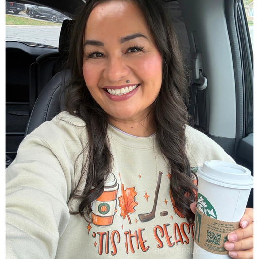 Hockey Mom Sweatshirt, Hockey Sweatshirt, Hockey Mom Crewneck, Fall Hockey Sweatshirt, Tis The Season Sweatshirt, Hockey Season Sweatshirt, Pumpkin Hockey Sweatshirt, Pumpkin Spice Sweatshirt, Fall Sweatshirt, Autumn Crewneck, Hockey Mom, Hockey Family, Hockey Lover Gift, Hockey Mom Gift, Rink Mom, Hockey Life, Hockey Season, Sports Mom Sweatshirt, Fall Crewneck, Pumpkin Season, Indigenous Owned, Sahdeh Spruce