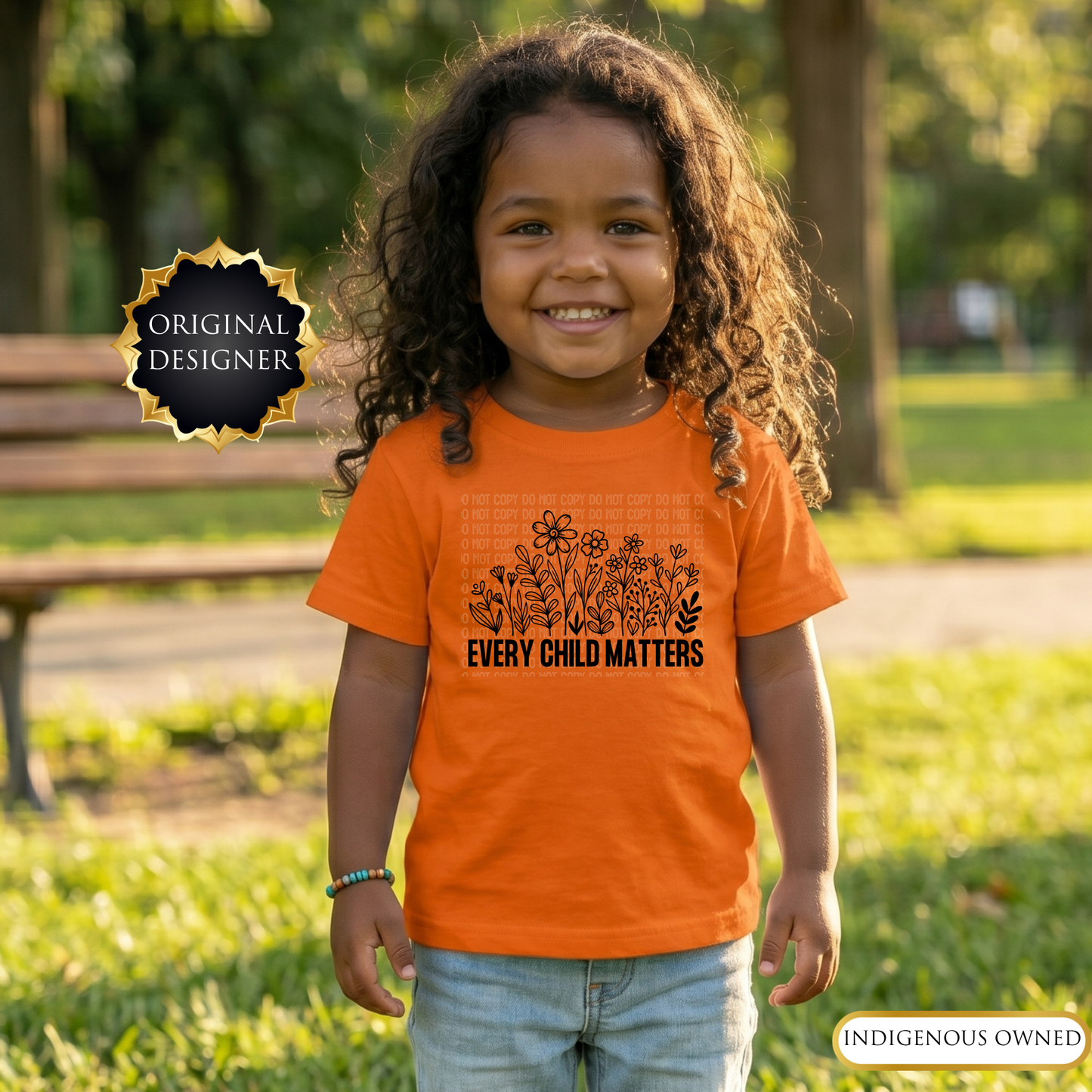Every Child Matters Toddler Shirt – Wildflowers Orange Shirt Day Tee