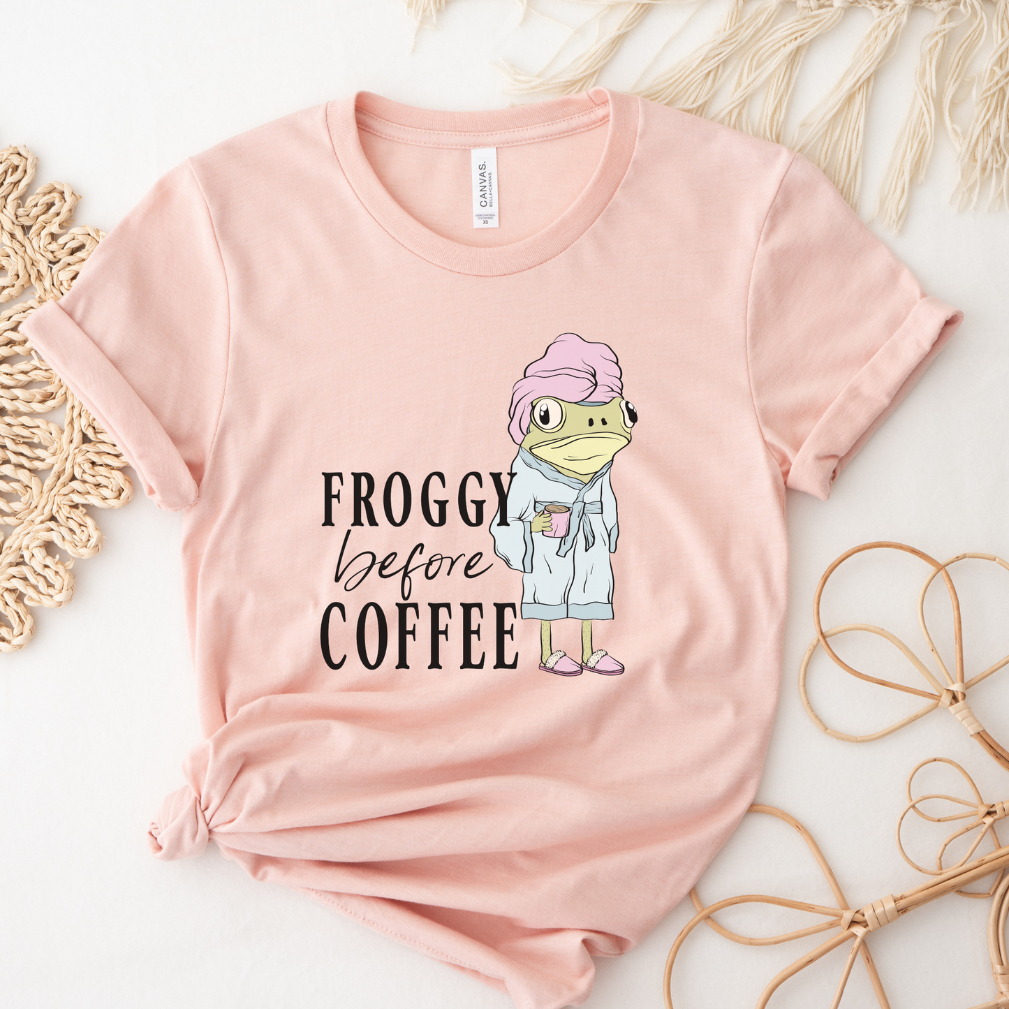 frog shirt, funny frog tee, coffee shirt, before coffee mood, funny coffee shirt, cute frog shirt, coffee lover gift, morning person joke, not a morning person, cozy aesthetic shirt, animal graphic tee, unisex funny shirt, frog lover gift, caffeine lover tee, relatable humor shirt