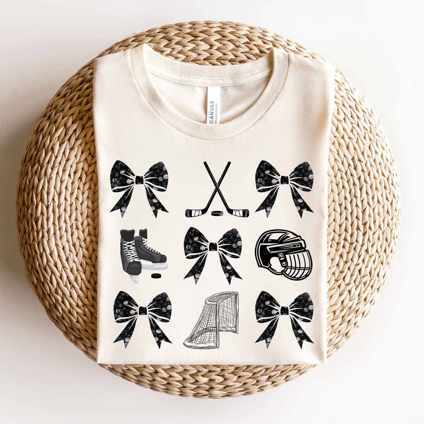 Hockey Coquette Bows Unisex T-Shirt