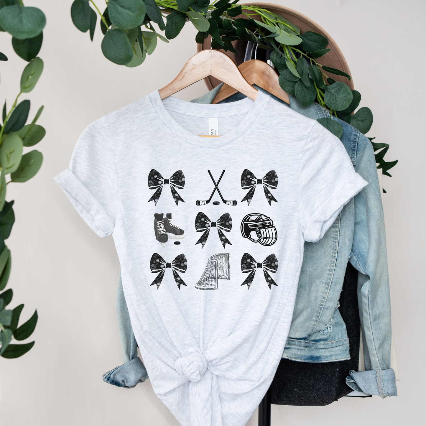 Hockey Coquette Bows Unisex T-Shirt