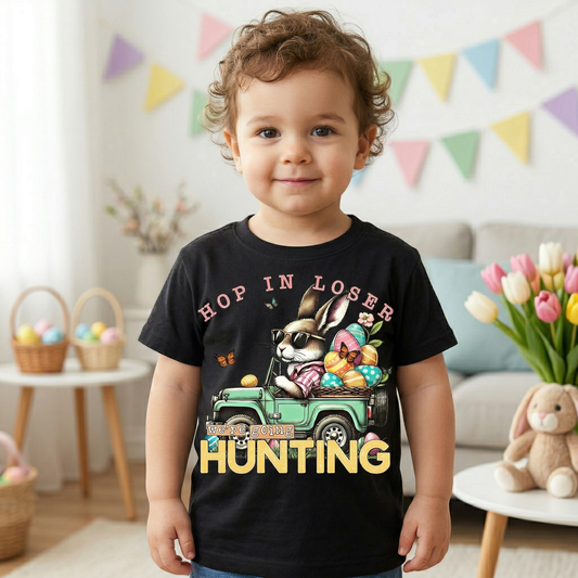 hop in loser shirt, funny easter shirt, easter hunting shirt, bunny graphic tee, funny bunny shirt, easter egg hunt shirt, trendy easter shirt, cute easter outfit, spring graphic tee, funny holiday shirt, easter shirt women, easter shirt men, matching easter shirts, bunny pun shirt, easter gift idea